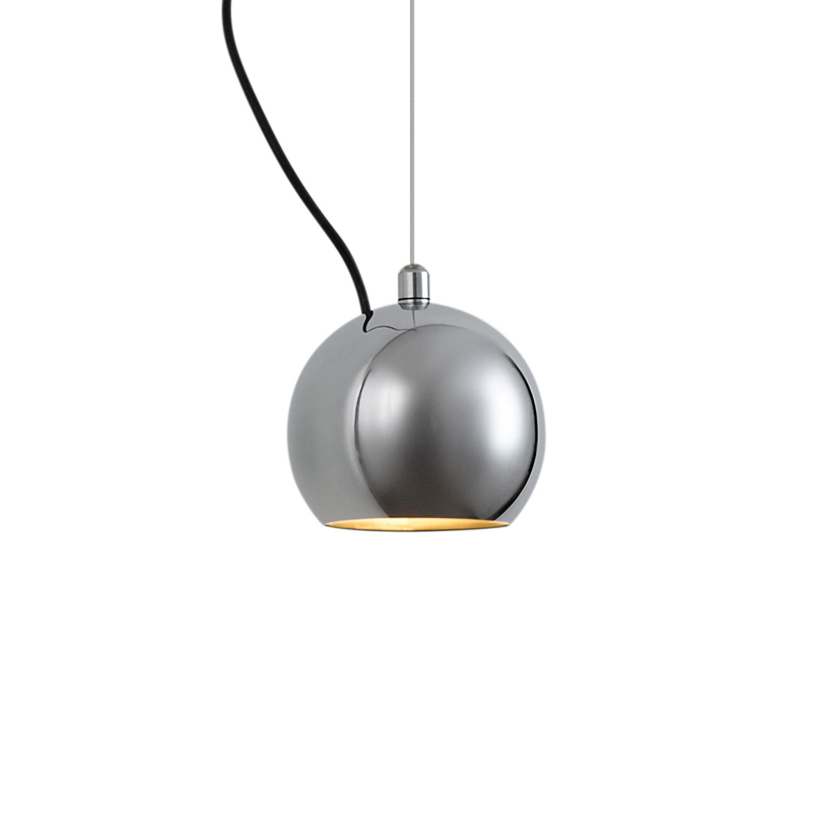 Dizajnová závesná lampa chrómová pre 1-fázový koľajnicový systém - Slimline Sara